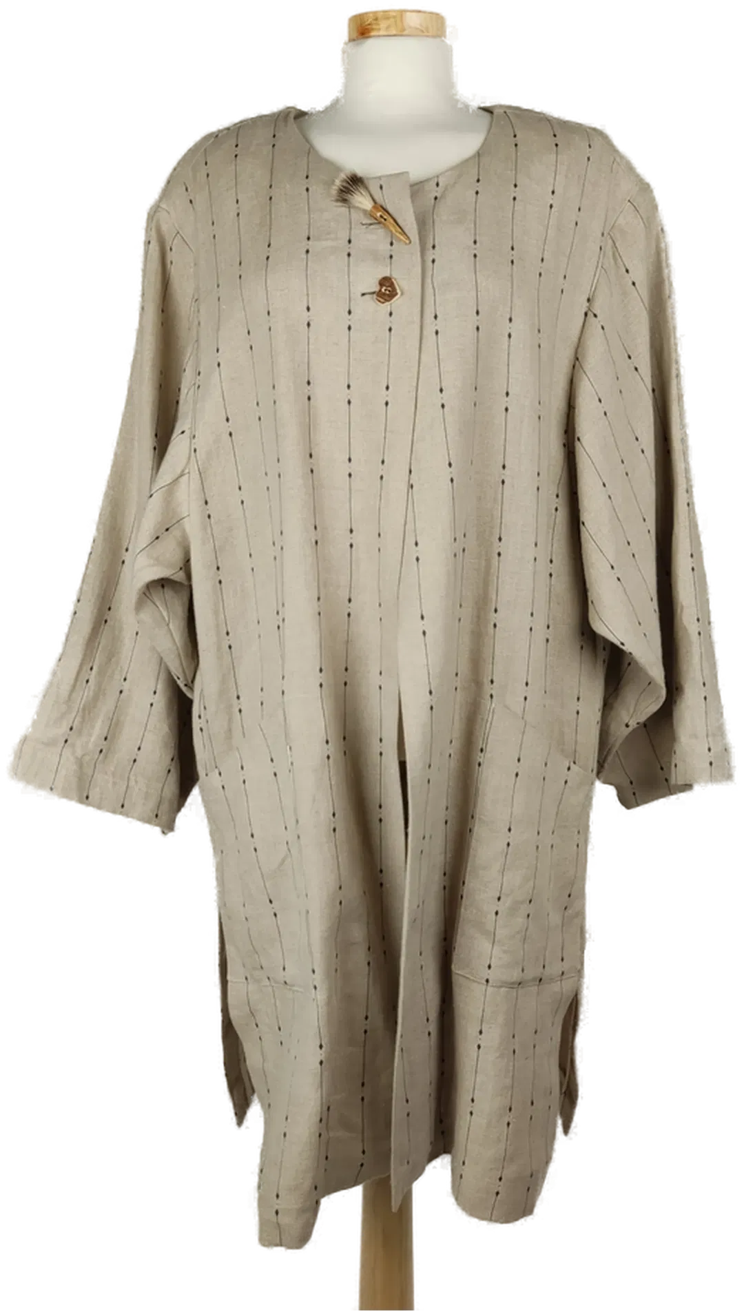 Evelyn Damen Mantel Leinen beige - 40/L - Bild 1
