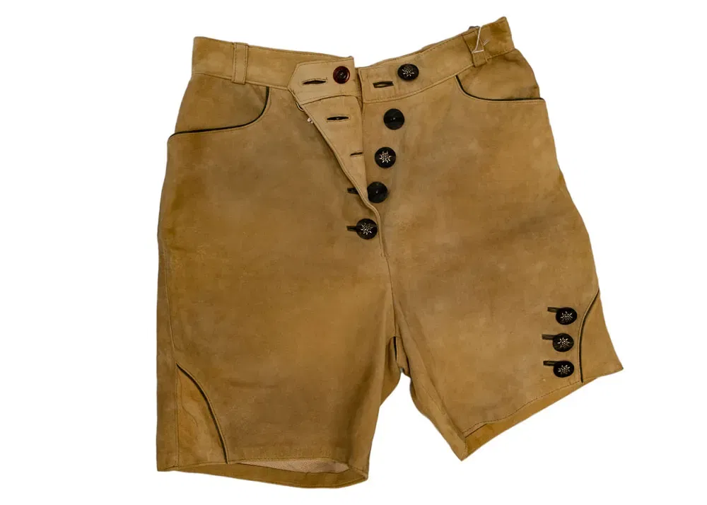Damenlederhose in Beige, Größe EUR 38, Sommer Tracht & Abendmode - Bild 1