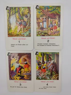 Vintage Märchen Quartett mit Texten der Gebrüder Grimm - Bild 7