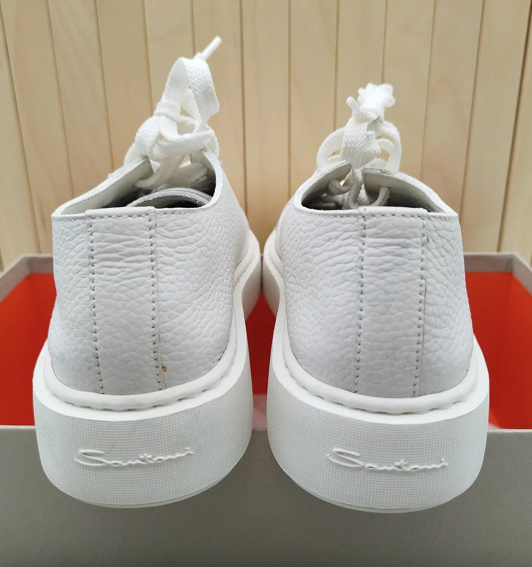 Santiano Sneaker Weiß Leder, Gr. 35 | Wie Neu – Bild 3
