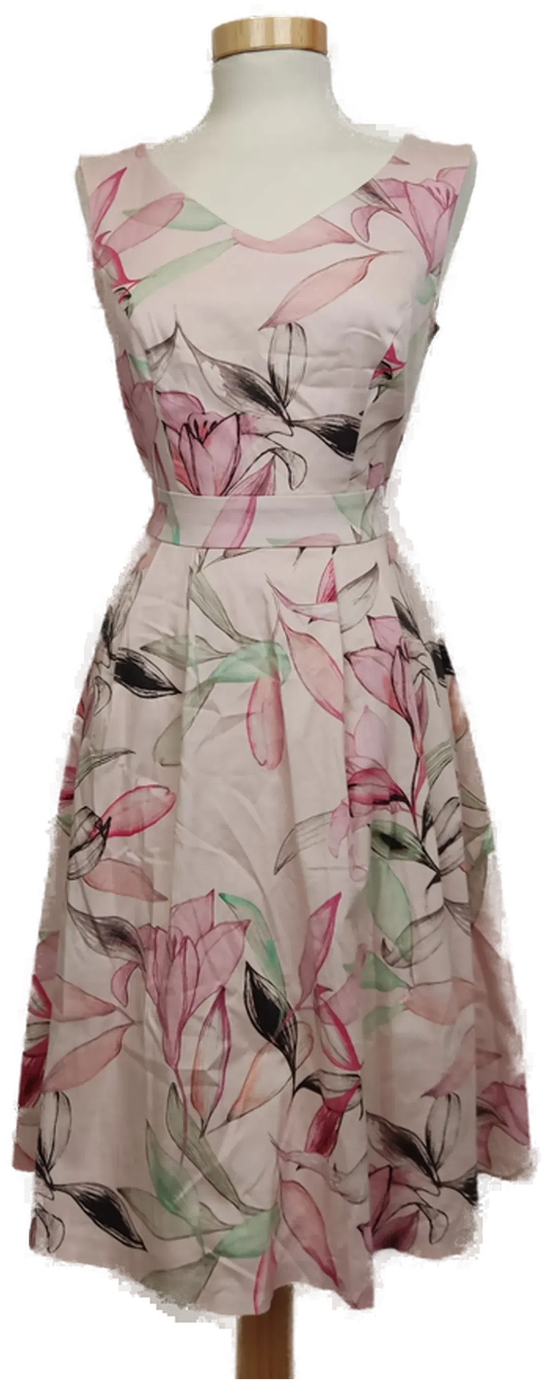 Comma Damen Sommerkleid rosa/geblümt Gr. 34 - Bild 4