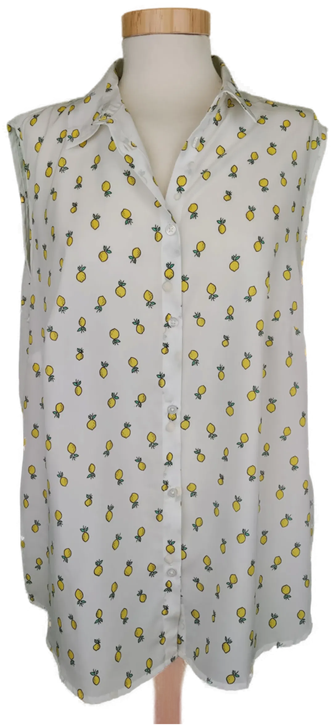 Aproductz Damen Top weiß gemustert mit Zitronen - L/44 - Bild 1