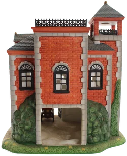 Old World Village – Fire Station – beleuchtetes Porzellanhaus – Made in China - Bild 2