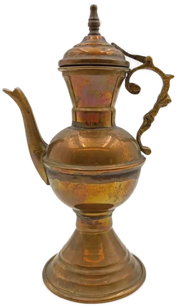 Orientalische Deko-Kanne – Vintage Kupferkanne mit Henkel und Deckel – Vorschau 2