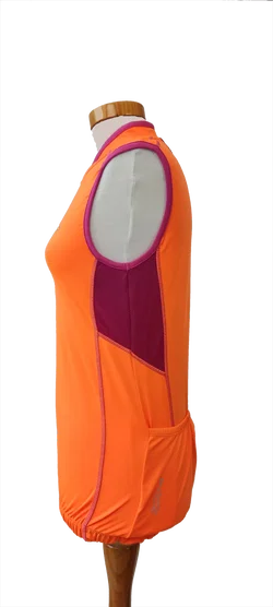 CMP Damen Fahrradtrikot, orange-violett  - Gr. XS / 34 – Vorschau 3
