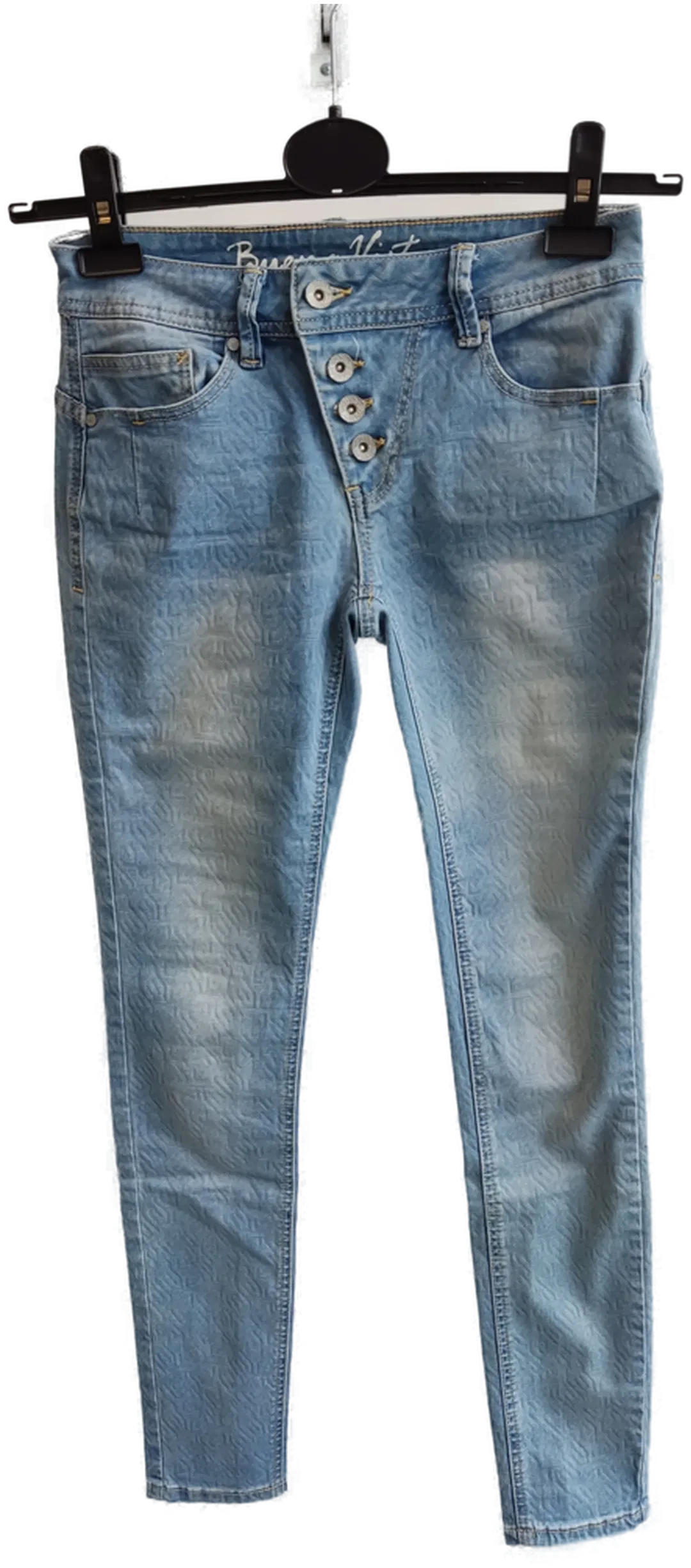 Buena Vista Damenjeans hellblau gemustert - Gr. W27 - Bild 1