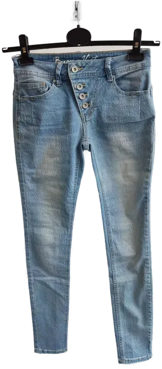 Buena Vista Damenjeans hellblau gemustert - W27 - Bild 4