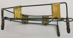 Vintage Bügeleisen Dekoobjekt bemalt und restauriert 1975 / Upcycling mit Aufsetzer - Bild 6