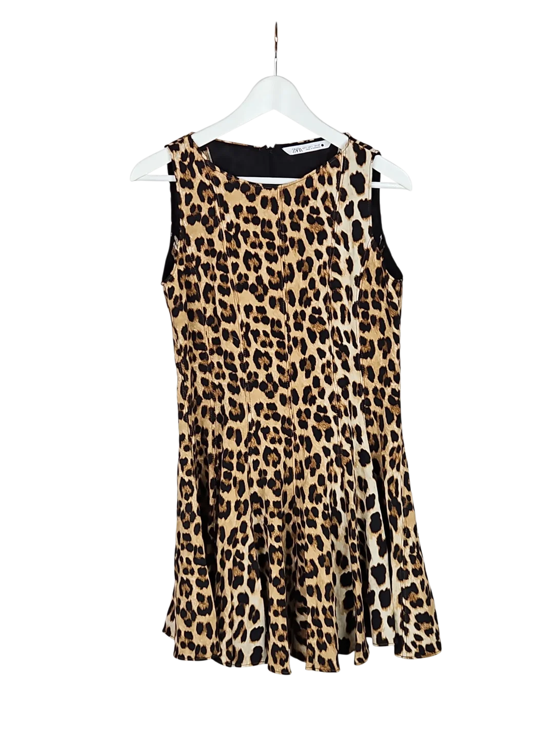 ZARA Damen Animal-Print Minikleid, braun - Gr. L – Bild 2