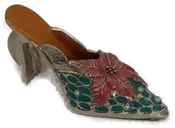 Miniatur Deko Schuh mit Uhr - Bild 3