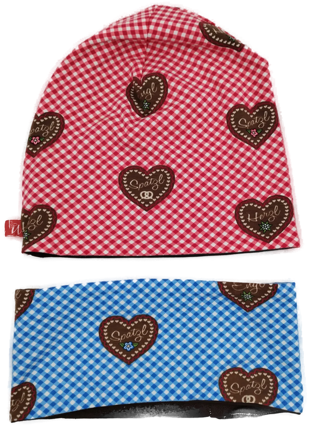 Kirchtag 2er Set- Kopfbedeckung Jersey *handmade* Gr. 51/52 – Bild 2