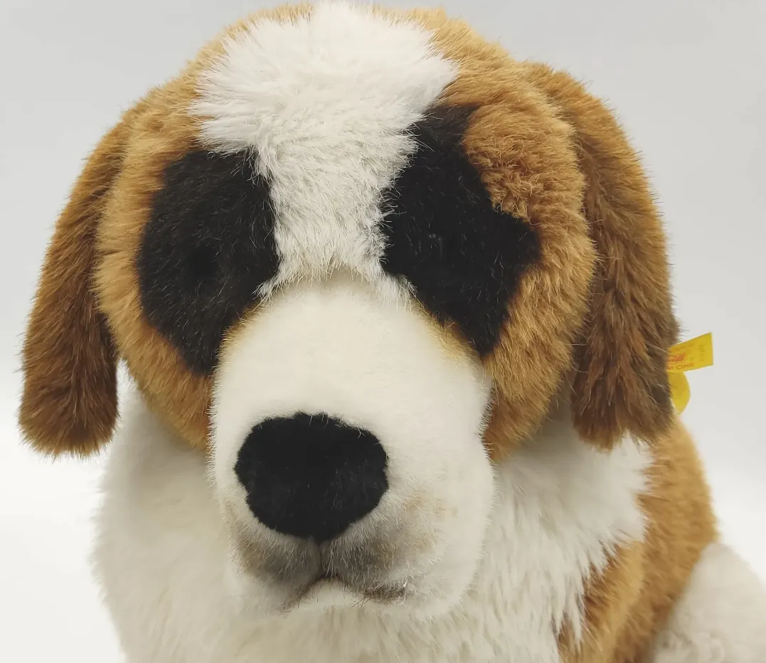 Steiff Nr.078235 Stofftier Bernhardiner Hund Länge ca 66cm Höhe ca 43cm – Bild 3