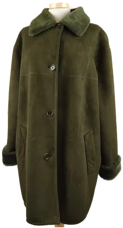 Fuchs Schmitt Damen Kunstledermantel mit Innenpelz grün - XXL/44 - Bild 1