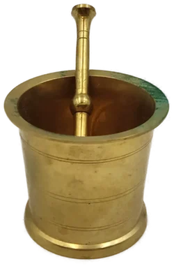 Massiver Messing-Mörser und Stößel – Vorschau 2