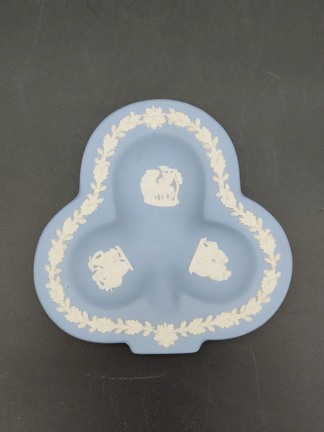 3er Set - Vintage Wedgwood Jasperware Schmuckdosen - blau/weiß – Bild 4