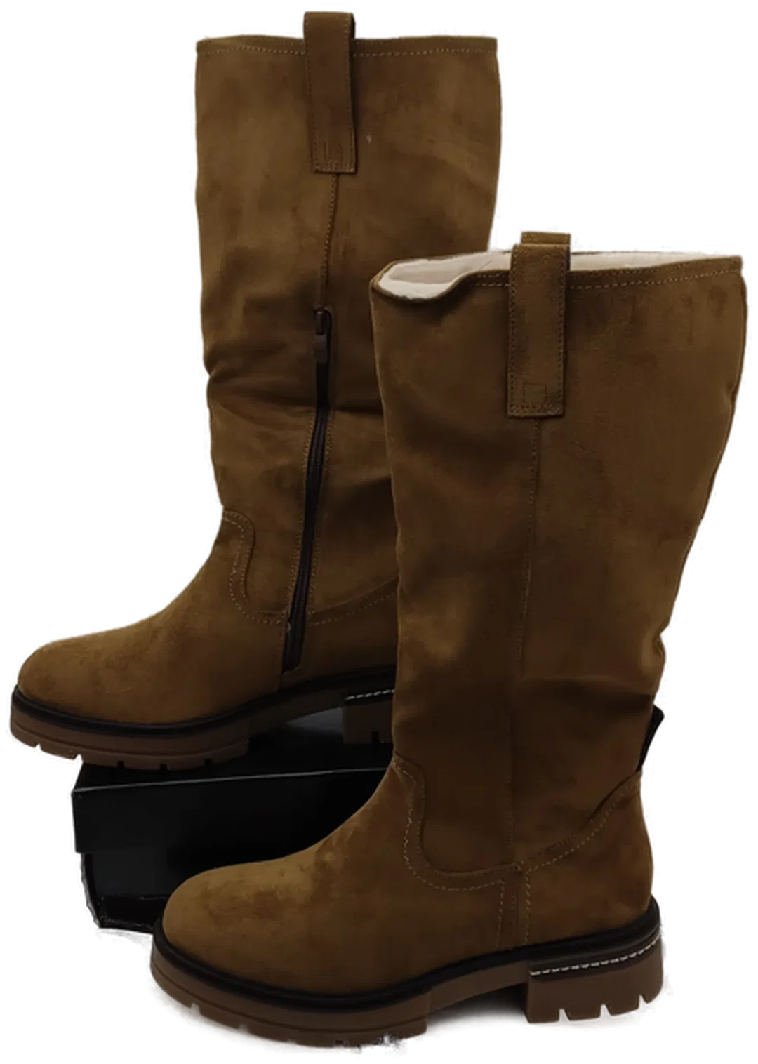 Aligia Damenstiefel Braun Wildleder | Zeitloser Klassiker – Bild 4