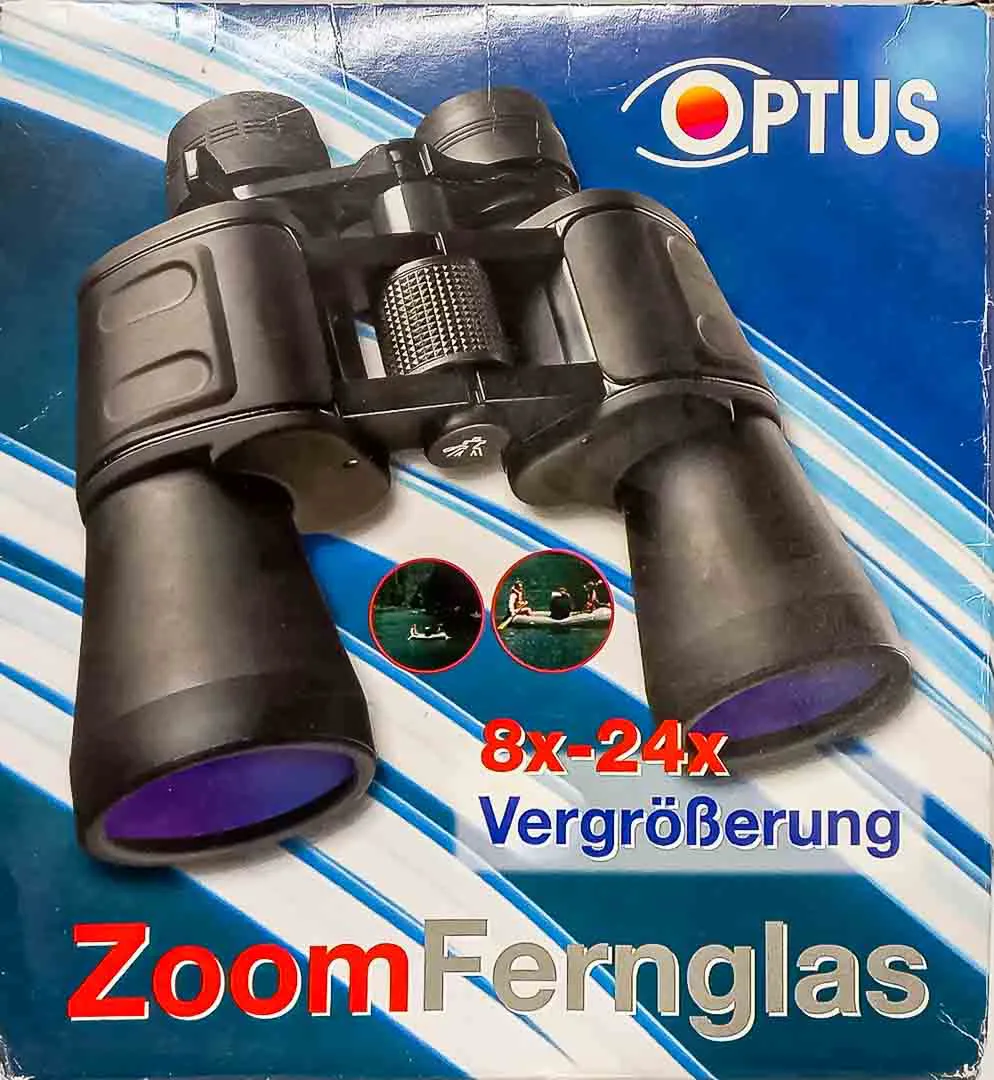 OPTUS Zoom-Fernglas 8x–24x Vergrößerung ca. 18 cm Schwarz – Bild 4