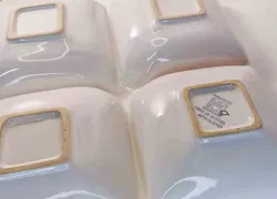 Gmundner Keramik Menageteller 4-geteilt Streublume mit Schleife 19,2cm - Bild 3