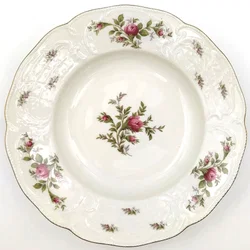 Rosenthal Sanssouci Elfenbein Moosrose Suppenteller 23 cm (2 Stück) – Vorschau 2