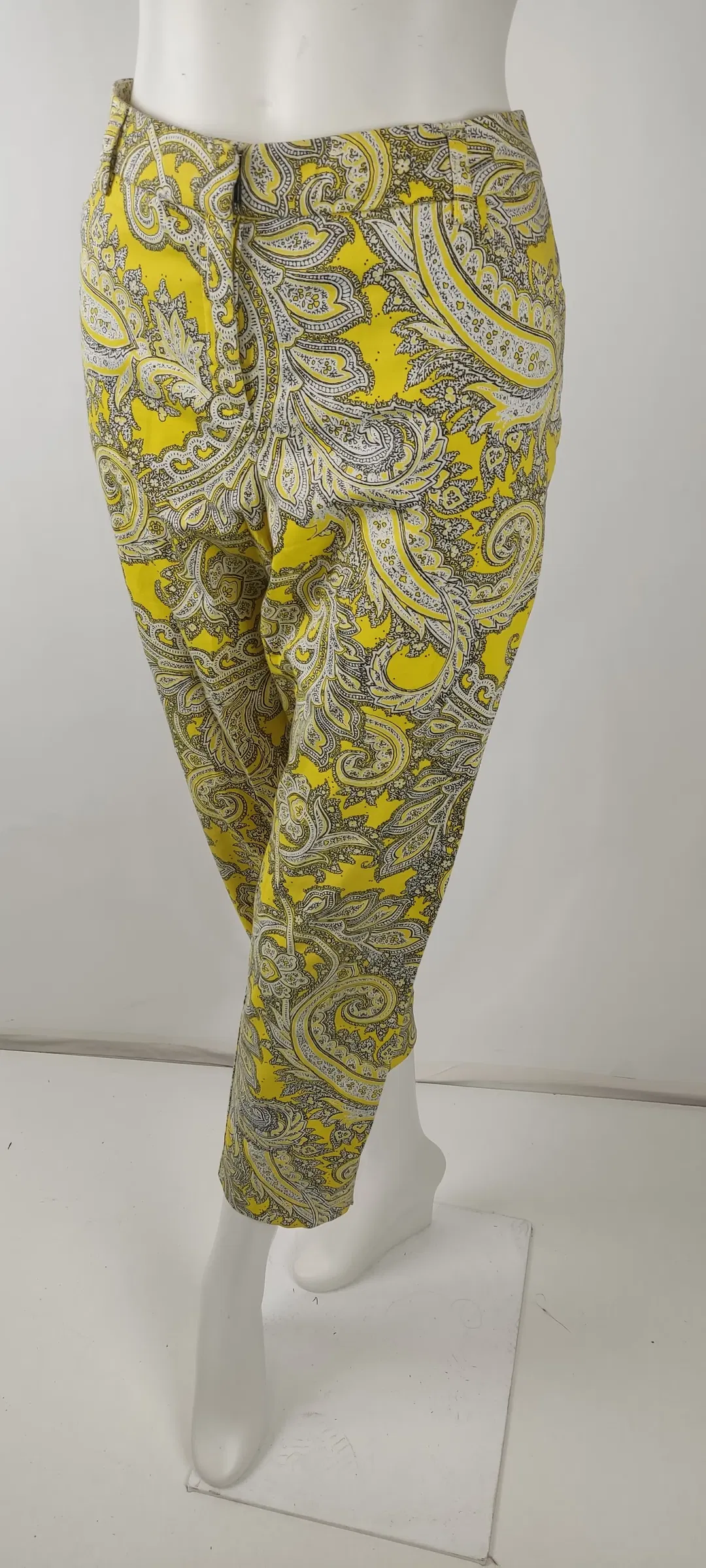 Christian Berg 7/8 Hose Gr. 40 in gelb-schwarz-weiß - Sommermuster - Bild 1