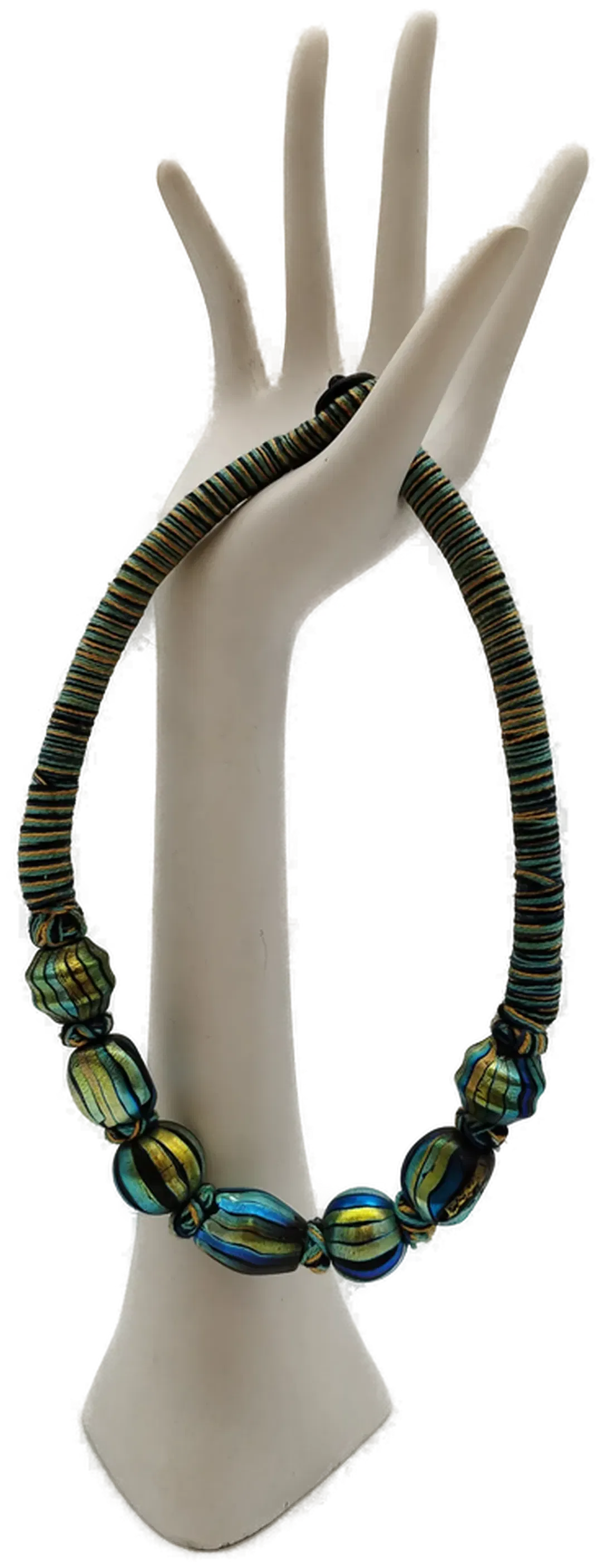 Schimmernde Mode-Halskette - 43cm / kurz - Bild 4