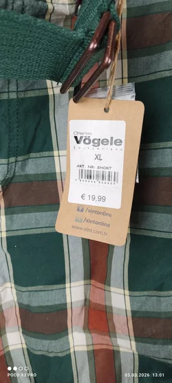 Charles Vögele Herren-Shorts XL (EUR 52) Neu | Einmaliges Unikat - Bild 2