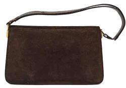 Vintage Rauledertasche Damen braun – Vorschau 3