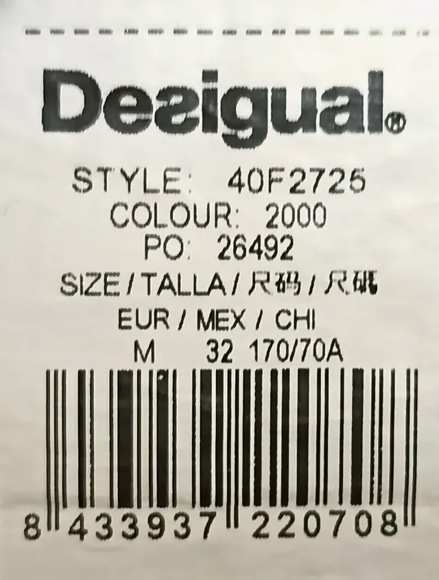 Desigual Damen Midirock schwarz gemustert Gr. M – Bild 4