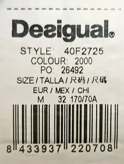 Desigual Damen Midirock schwarz gemustert Gr. M - Bild 4