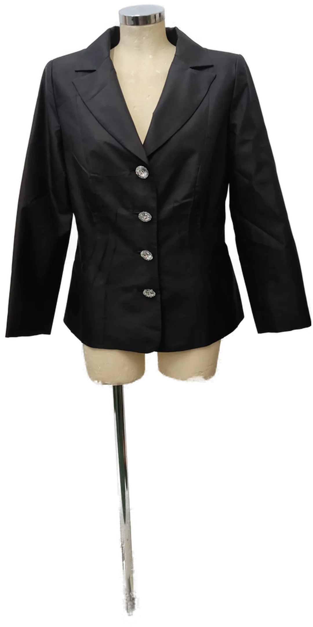 Eleganter Blazer Sarissa Silk Thailand Strass-Knöpfe | Abendlicher Glanz Größe 44 – Bild 13
