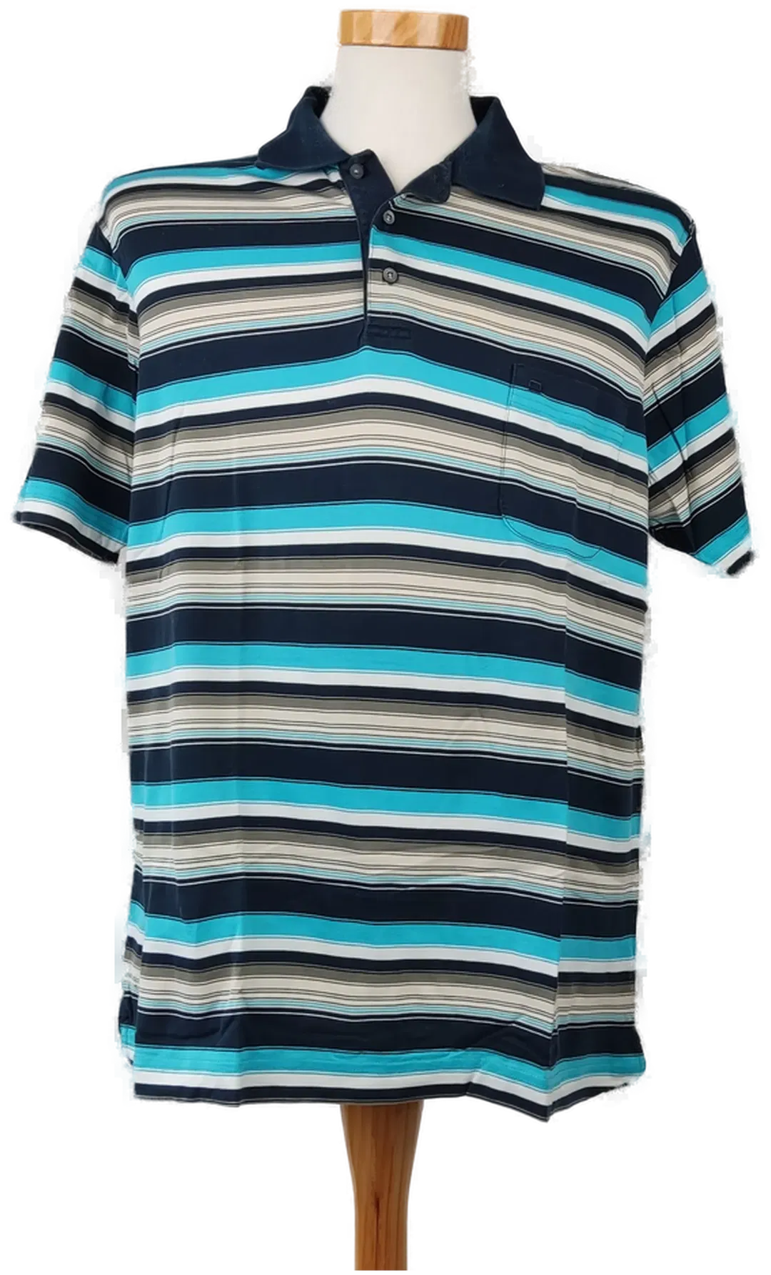 Olymp Herren T-Shirt - mehrfarbig gestreift - XL - Bild 1