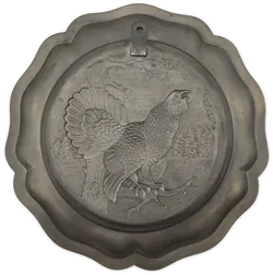 Zinnteller mit Auerhahn - Bild 3