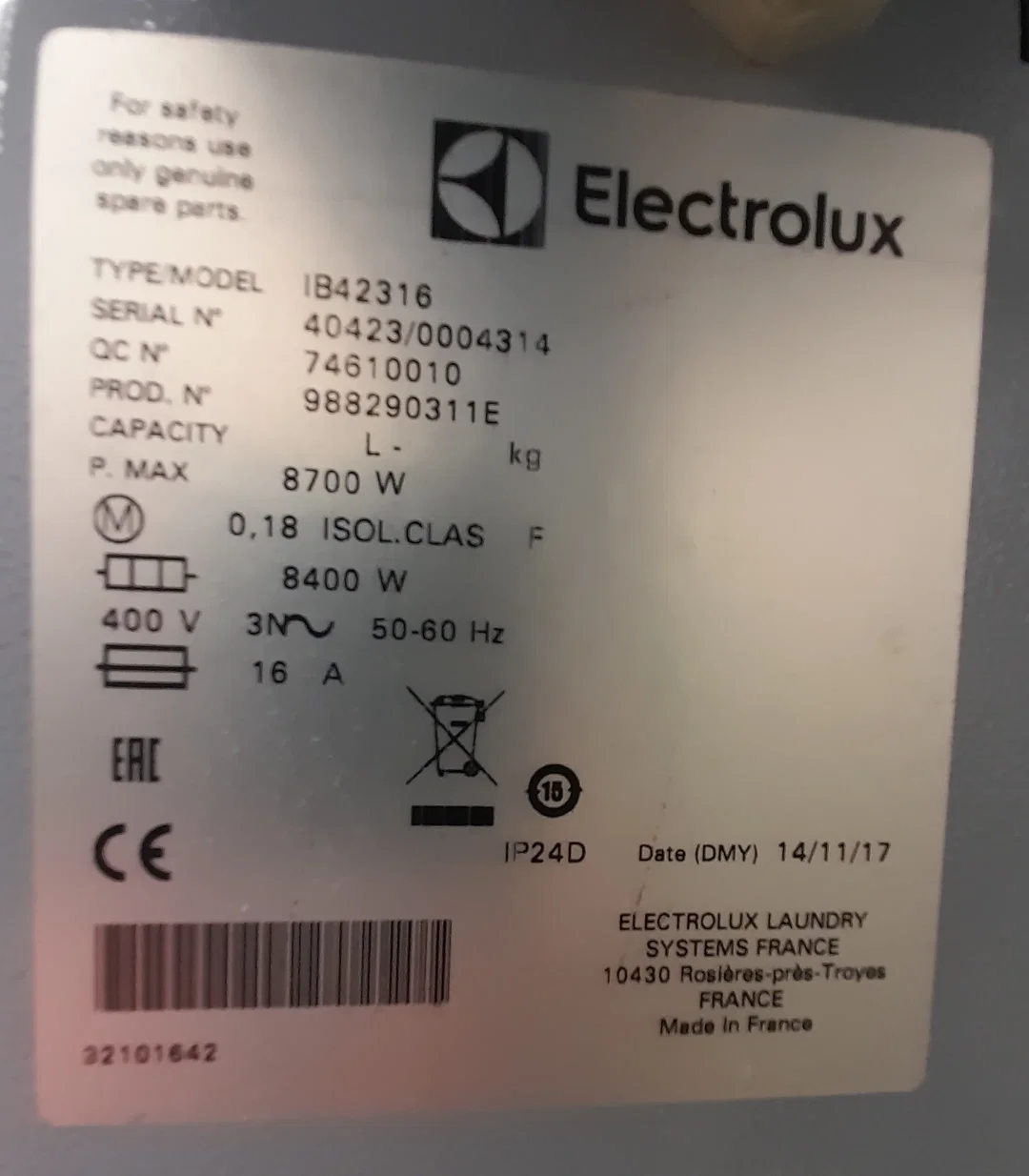 Electrolux Professional gewerbliche Wäschemangel  – Bild 3