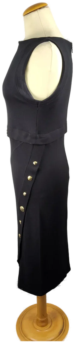 Versace Minikleid Unifarben Gr.46 | Festlicher Chic - Bild 2