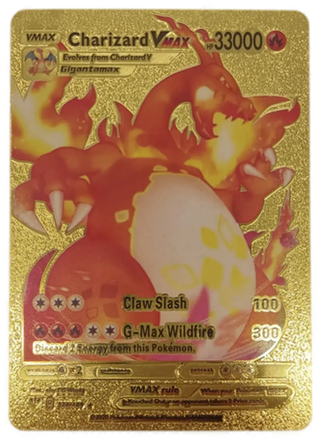 Pokémon Sammelkarte Goldfolie Vmax Charizard Vmax - Bild 4