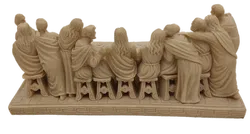 Letztes Abendmahl Hartz/Steinguss aus Griechenland Länge ca 42cm - Bild 7