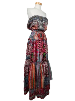 Camilla Damen Kleid (Seide), multicolor - Gr. M - Bild 2