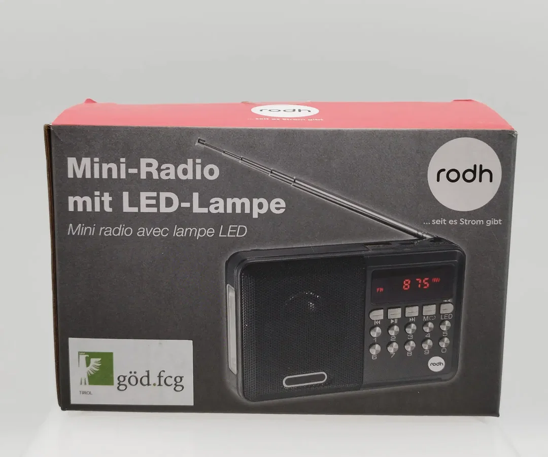 Mini-FM Radio, Akku + USB-Ladekabel | Immer Dabei - Bild 4