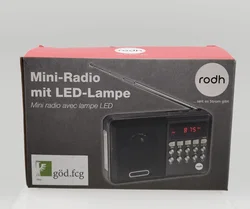 Mini-FM Radio, Akku + USB-Ladekabel | Immer Dabei - Bild 1