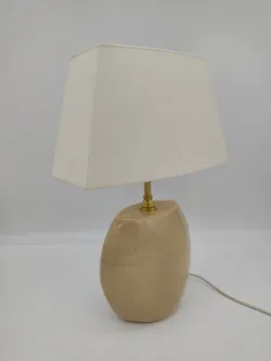 Tischlampe mit Keramikfuß, cremeweiß - Bild 12