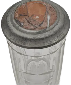 Antiker Bierkrug mit Zinndeckel - Bild 7