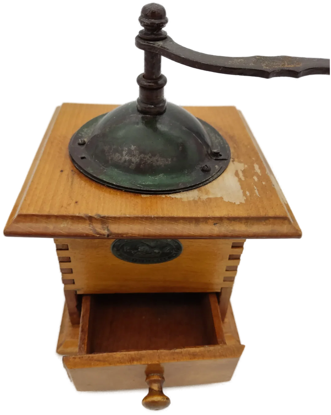 Holz-Getreidemühle von Zassenhaus| Vintage-Schatz – Bild 3