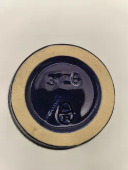 2 Keramikbecher, blau, Landhaus Cottage Style - Bild 3