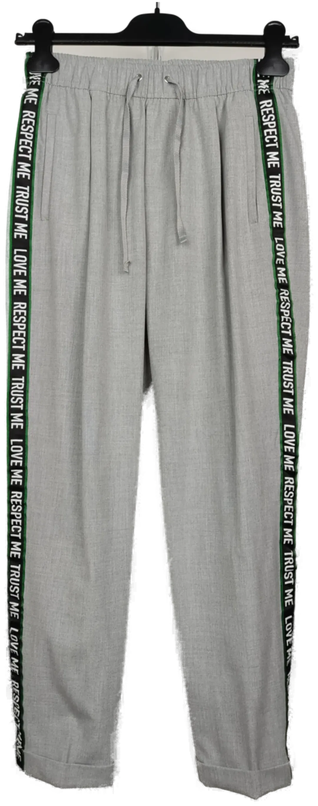Damenhose mit seitlicher Borte grau- M/ 38 - Bild 4
