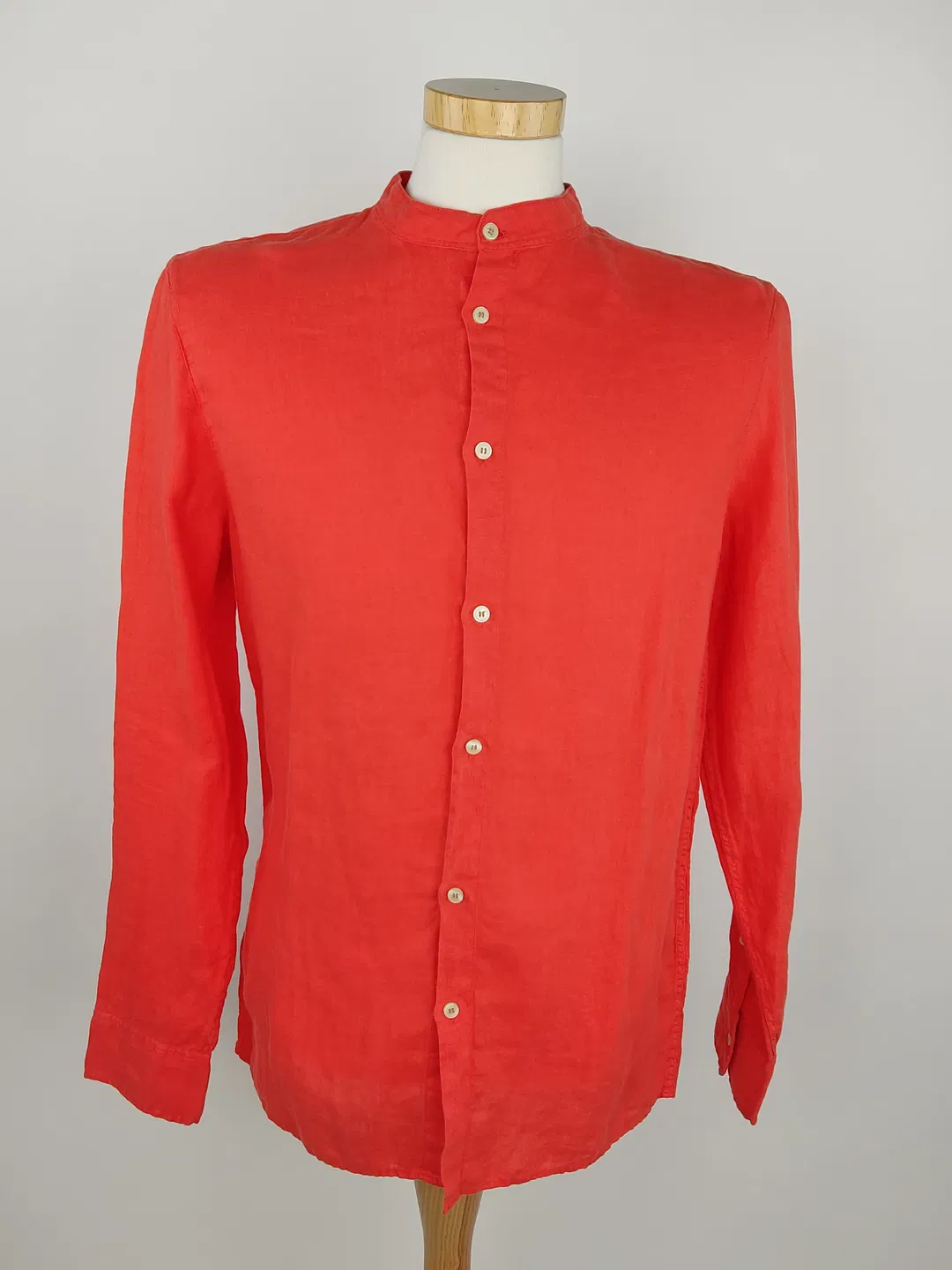 Givn Herren Leinenhemd orange - S / 46 - Bild 1