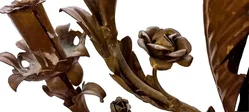 Vintage Blumen-Kerzenständer aus Metall – 5-flammig – ca. 78 × 55 cm - Bild 2