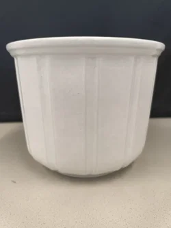 Set Weiß, 3 Übertöpfe Keramik - Bild 4