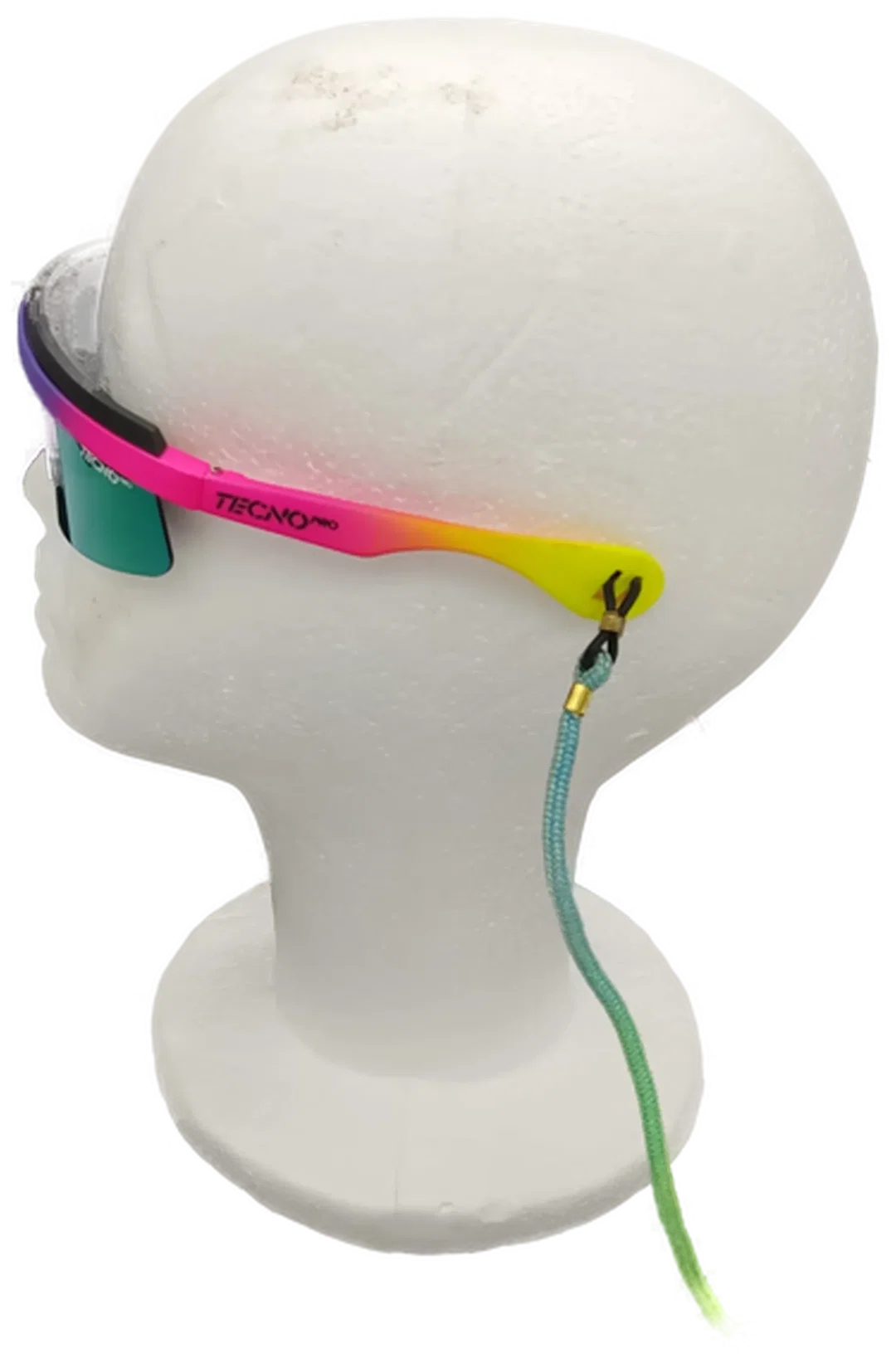 Tecno pro Sport-Sonnenbrille mit Brillentasche Neon 90's – Bild 3