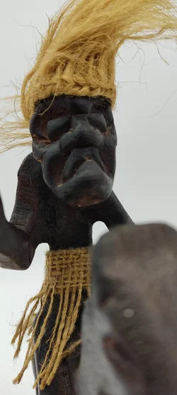 Afrikanische Holzfigur Reiter Auf Pferd | Deko - Bild 5