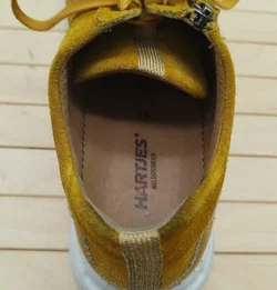 Hartjes Leder Sneaker Currygelb Unifarben, Gr. 38,5 - neu besohlt  – Vorschau 5